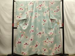 平和屋着物＊夏物　小紋　絽　草花文　洗える着物　AABF5785fy 平和屋着物＊夏物 小紋 絽 草花文 洗える着物 AAAX5499fy - メルカリ