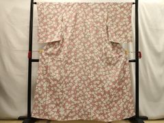 平和屋着物＊夏物 小紋 絽 枝花文 洗える着物 AAAY6746sx - メルカリ