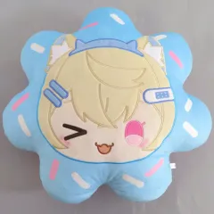 【中古】クッション・本体 FUWAMOCO FUWAMOCOどーなつクッション 「バーチャルYouTuber ホロライブEnglish FUWAMOCO 活動2周年記念」のサムネイル