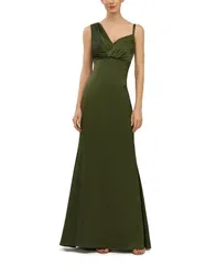 ケイ アンジャー レディース トップス ワンピース Kay Unger Pia Gown Pesto
