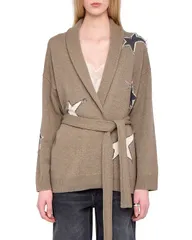 ザディグ エ ヴォルテール レディース アウター カーディガン Zadig Voltaire Alpa Wrap Cardigan Latteのサムネイル