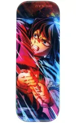 【中古】バッジ・ピンズ 冨岡義勇 レンチキュラーロング缶バッジ 「劇場版 鬼滅の刃 無限城編 第一章 猗窩座再来 第三弾キービジュアル WEBSHOPくじ 炭治郎＆義勇vs猗窩座」 C賞