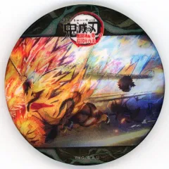 【中古】バッジ・ピンズ 我妻善逸(F) 「劇場版 鬼滅の刃 無限城編 第一章 猗窩座再来×ufotable Cafe×マチ★アソビCAFE 決戦の火蓋を切る-第3期- 善逸vs獪岳 各所での戦い-その弐- 第三期 雷の呼吸ランダムアクションアニメーション缶バッ
