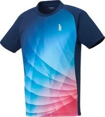ゴーセン GOSEN テニス ゲームシャツ ユニセックス トップス 半袖Tシャツ 吸汗速乾 日本ソフトテニス連盟審査合格品 日本バドミントン協会審査合格品 着替え 部活 クラブ活動 サークル  T2550 17 ネイビー
