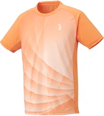 ゴーセン GOSEN テニス ゲームシャツ ユニセックス トップス 半袖Tシャツ 吸汗速乾 日本ソフトテニス連盟審査合格品 日本バドミントン協会審査合格品 着替え 部活 クラブ活動 サークル  T2550 21 オレンジ