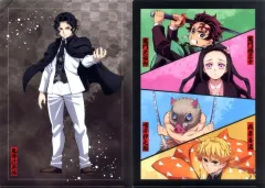 【中古】クリアファイル 鬼舞辻無惨＆鬼殺隊 A4クリアファイル2枚セット 「アニプレックス オンラインくじ 劇場版 鬼滅の刃 無限城編 第一章 猗窩座再来 ～無限城決戦開幕～」 E賞