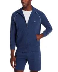 ヒューゴボス メンズ アウター パーカー・スウェット シャツ Hugo Boss Mix Match ZipUp Sweatshirt Open Blue ブルーのサムネイル