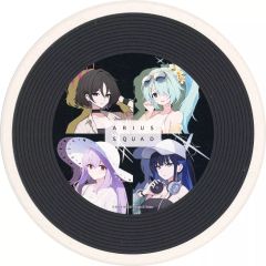 M!LK のぞいてみるく？展 CDジャケット風アクリルコースター ブルー