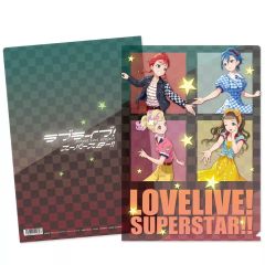 [중고] 클리어 파일 2기생 A4 클리어 파일 [러브라이브! 슈퍼스타!! Rock 'n' Liella! 페어]