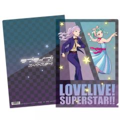 [중고] 클리어 파일 삼기생 A4 클리어 파일 [러브라이브! 슈퍼스타!! Rock 'n' Liella! 페어]