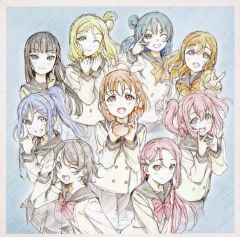 [중고] 노트 메모장 Aqours 블록 메모 [러브라이브! 선샤인!! 5주년 전시회 -Pieces of Aqours-]