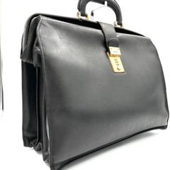 美品】ヴァレクストラ ブリーフケース レザー A4 ロゴ ヴィンテージ