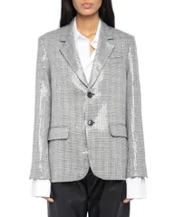 ザディグ エ ヴォルテール レディース アウター ジャケット・ブルゾン スパンコール ブレザー Zadig Voltaire Vanille Sequined Blazer Black ブラックのサムネイル