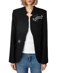 ザディグ エ ヴォルテール レディース アウター ジャケット・ブルゾン ブレザー Zadig Voltaire Art Is Truth Blazer Encreのサムネイル