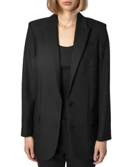 ザディグ エ ヴォルテール レディース アウター ジャケット・ブルゾン ブレザー Zadig Voltaire Viva Strasstar Blazer Black ブラックのサムネイル