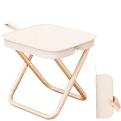 merrytime アウトドアチェア 折りたたみ椅子 軽量 コンパクト キャンプ 携行 耐荷重150kg 登山 釣り ピクニック 防災 レジャー フェス 公園 野外活動 お花見 トレッキング ベージュ [ベージュ]