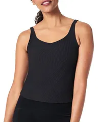 スパンク レディース トップス タンクトップ SPANX Contourib Shelf Tank Very Black ブラックのサムネイル
