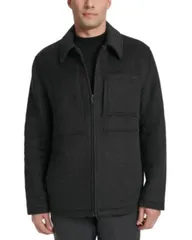 コールハーン メンズ アウター ジャケット・ブルゾン Cole Haan Zip Front Jacket Charcoal チャコールのサムネイル
