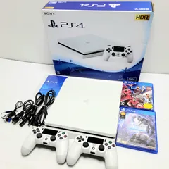 【正常動作品】SONY PlayStation4 グレイシャーホワイト 500GB おまけセット
