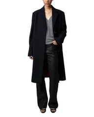 ザディグ エ ヴォルテール レディース アウター コート Zadig Voltaire Marly Lainage Coat Encreのサムネイル