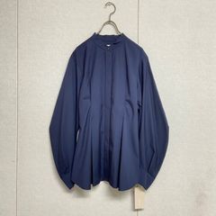 BASCO Haddow コットン ブラウス 日本製 綿100% ネイビー 3 - メルカリ