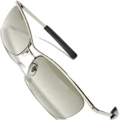 【新品】 [FashionBerry] 3.シルバー×シルバーミラー サングラス 伊達メガネ メンズ レディース ちょい悪 オラオラ系 強面 ライトカラーレンズ カラーレンズサングラス 薄い色 色付き UVカット いかつめ色付きメガネ オシャレいかつい チ