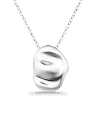 アクア レディース アクセサリー ネックレス・チョーカー・ペンダントトップ レース AQUA Sculptured Oval Pendant Necklace 1618 Silver シルバー