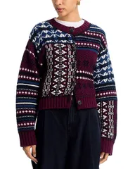 シー レディース アウター カーディガン セーター Sea Linea Fair Isle Cardigan Sweater Multi マルチカラー