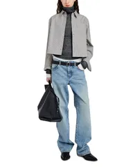 プロエンザ スクーラー レディース トップス シャツ コットン Proenza Schouler White Label Olive Shirt in Stripe Cotton ParchmentDのサムネイル