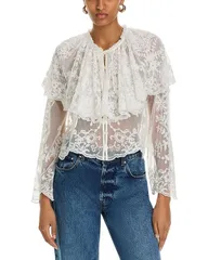 シー レディース トップス シャツ キャップ ケープ ブラウス Sea Marja Capelet Blouse Pearl パールのサムネイル