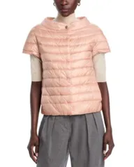 ヘルノ レディース アウター コート キャップ Herno Iconico Greta Cap Sleeve Puffer Coat Rose Pink ピンクのサムネイル