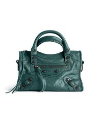 Balenciaga Women's Handbag Mini Balenciaga Le City Mini Bag Dark Emerald