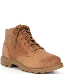 ソレル メンズ シューズ ブーツ・レインブーツ レザー Sorel Mens Cyprus Waterproof Leather Boots Velvet Tan タン