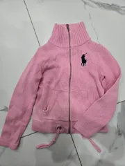 ポロ ラルフローレン キッズ 5Y ジップアップ ニット カーディガン