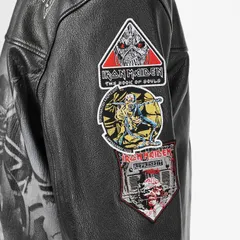 リプレゼント メンズ アウター ジャケット・ブルゾン レザー Represent Mens x Iron Maiden Trooper Leather Jacket Bold FashionMetalのサムネイル