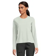 ヘリーハンセン レディース トップス シャツ Helly Hansen Shine Solen Long Sleeve Crew Green グリーンのサムネイル