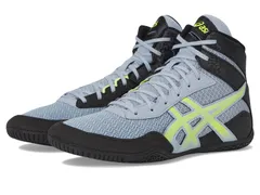 アシックス メンズ シューズ スニーカー ASICS Matcontrol 3 Grey BlueSafety Yellow グレーのサムネイル