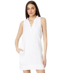トッミーバハマ レディース トップス ワンピース フリル Tommy Bahama Two Palms Double Ruffle Dress White ホワイト