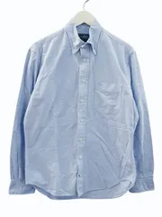ギットマン ブラザーズ GITMAN BROS. 長袖 ボタンダウンシャツ USA製 ブルー M 無地 トップス