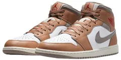 [ナイキ] エア ジョーダン 1 ミッド [AIR JORDAN 1 MID] ヘンプ/ホワイト/カレッジグレー/ファイヤーレッド DQ8426-200 27.5 cm [27.5 cm]
