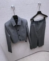 ジュンジェイ レディース セットアップ ジャケット スリット スカート デートコーデ スーツ ゲストルック