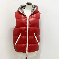 美品 DUVETICA デュベティカ ナイロン ダウンベスト 46 Mサイズ相当 レッド 赤 0915849