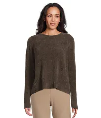 エイリーンフィッシャー レディース アウター ニット・セーター Eileen Fisher Chenille Blend Square Armhole Sweaterye