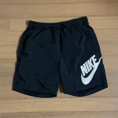 M / ナイキ コリア 正規品 メンズ スウッシュ ブラック ハーフパンツ ショーツ ブラック