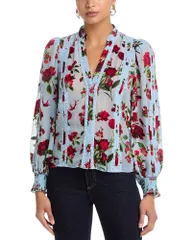 アリスアンドオリビア レディース トップス シャツ ブラウス Alice and Oliviarlette Collared Blouse American Beauty Blue ブルーのサムネイル
