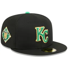 ニューエラ レディース アクセサリー 帽子 Mens New Era Blackansas City Royals 2026 St Patricks Day 59FIFTY Fitted Hat Ryl Black ブラック