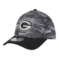 ニューエラ レディース アクセサリー 帽子 Mens New Era Black Green Bay Packers Camo AFrame 39THIRTY Flex Hat Pkr Black ブラック