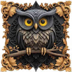 Delobil パズル 500ピース 木製 5mm厚 立体感 独特な形状のピース レーザーカットで何度も楽しめる 大人向けジグソーパズル 難しい 暇つぶし インテリア 動物 プレゼント 専用透明シート付 (42.9 × 42.9 cm)