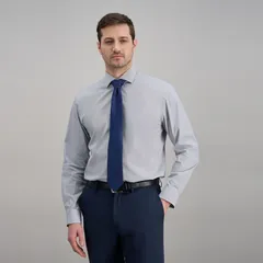 ハガー レディース トップス Tシャツ Mens Haggar Wrinkle Free Classic Dresshirt Navy Check ネイビー