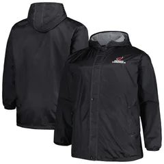 アンブランデッド レディース アウター ジャケット・ブルゾン トール Unbranded Mens Dunbrooke Black Arizona Cardinals Big Tallegacy Stadium FullZip Jacket Acr Black